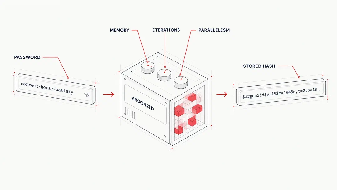 Password storage: Argon2id, bcrypt, and scrypt compared