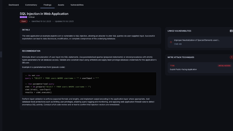 Interactive Reports